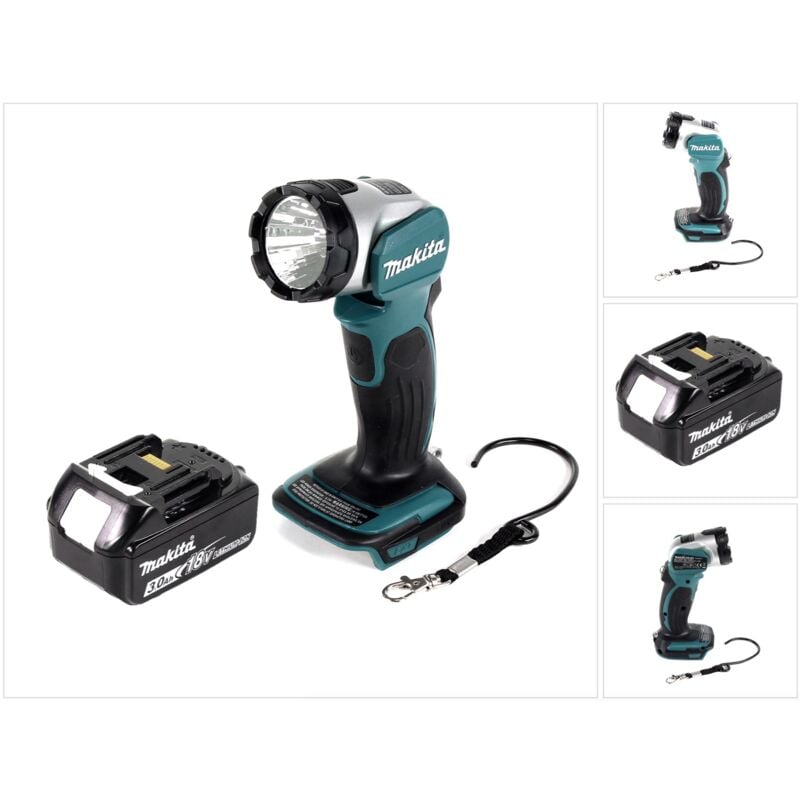 foto del prodotto dml 802 f1 torcia a batteria 14,4 v 18v 1x batteria 3,0 ah senza caricabatterie makita