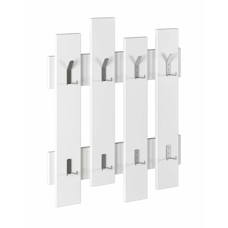 foto del prodotto dmora appendiabiti astratto, attaccapanni, portabiti multiuso, appendiabiti da parete, 64x4 h79 cm, bianco