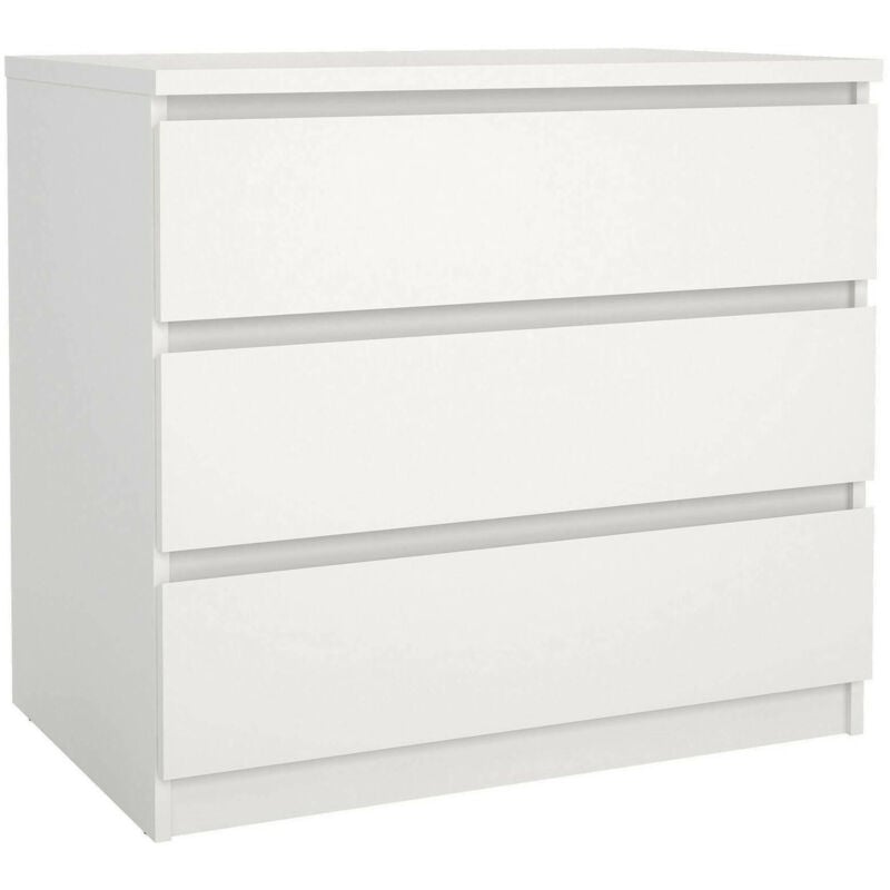 foto del prodotto dmora cassettiera artic, settimino multiuso, com camera da letto, mobile con cassetti, 77x50 h70 cm, bianco