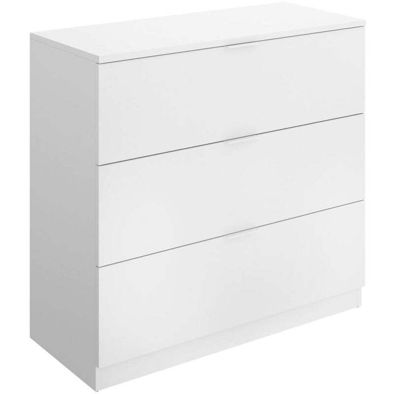 foto del prodotto dmora cassettiera carzen, settimino multiuso, com camera da letto, mobile con cassetti, 82x39 h82 cm, bianco