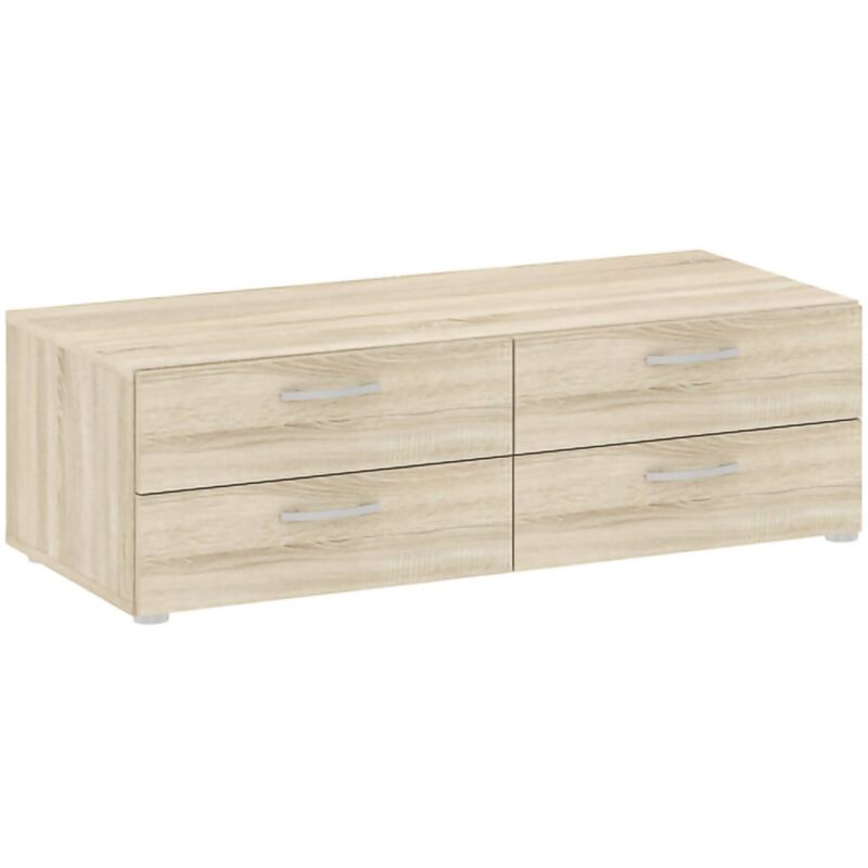 foto del prodotto dmora cassettiera gignod, settimino multiuso, com camera da letto, mobile con cassetti, 111x52 h35 cm, rovere