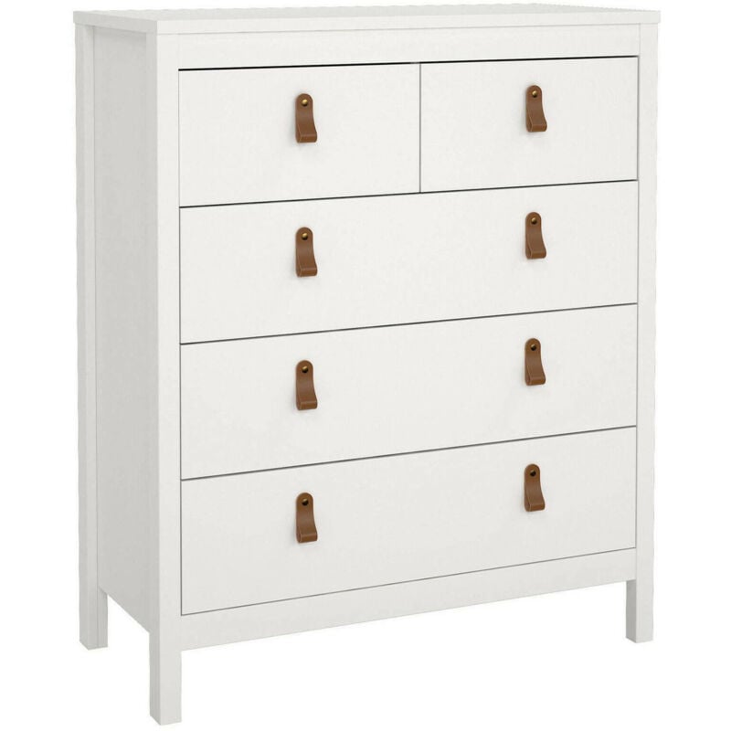 foto del prodotto dmora cassettiera jeanine, settimino multiuso, com camera da letto, mobile con cassetti, 82x38 h99 cm, bianco