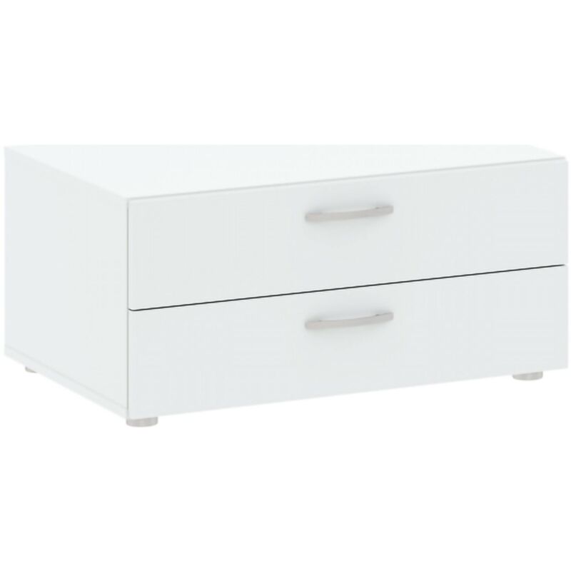foto del prodotto dmora cassettiera limerick, settimino multiuso, com camera da letto, mobile con cassetti, 74x52 h35 cm, bianco