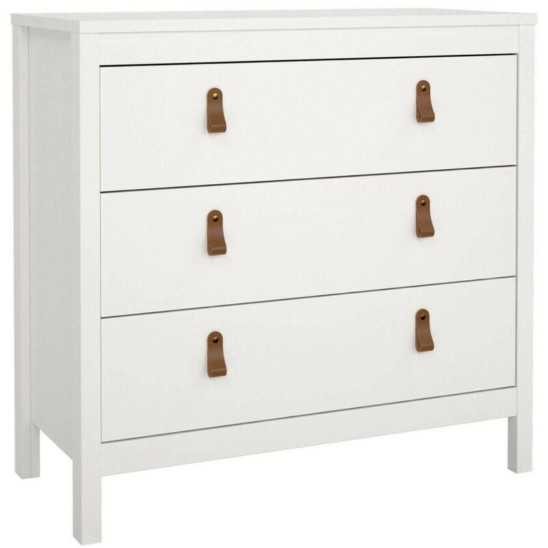 foto del prodotto dmora - cassettiera sagar, settimino multiuso, comò camera da letto, mobile con cassetti, 82x38 h80 cm, bianco