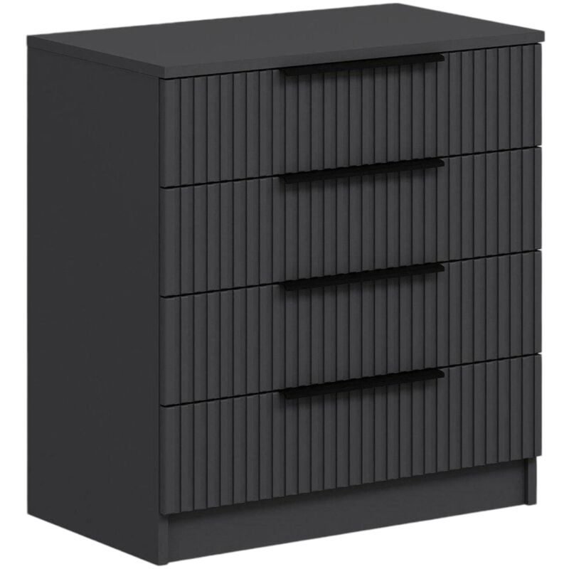foto del prodotto dmora cassettiera vicente, settimino multiuso, com camera da letto, mobile con cassetti, 72x42 h77 cm, antracite