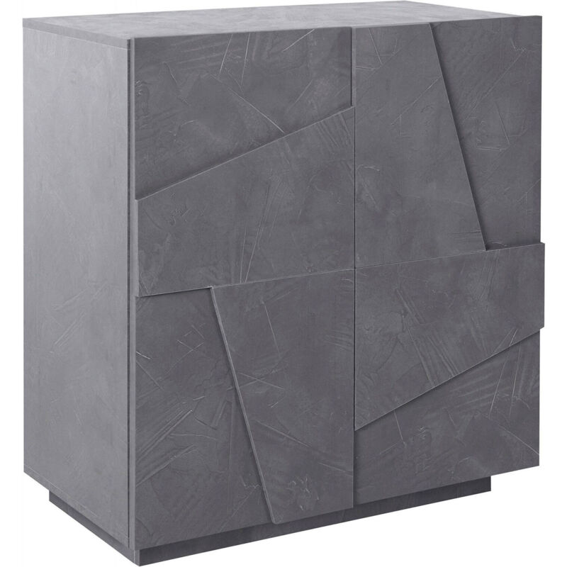 foto del prodotto dmora credenza arli, madia da cucina a 2 ante, buffet da soggiorno, 100 made in italy, cm 81x44h86, ardesia
