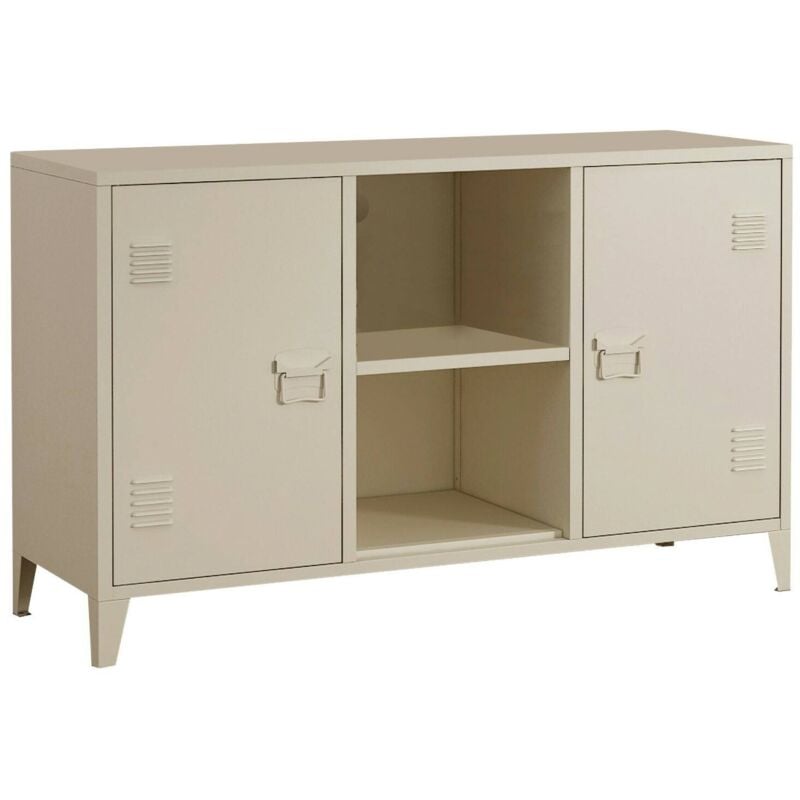 foto del prodotto dmora credenza friddi, buffet da soggiorno, madia da salotto, dispensa da cucina, 120x40 h73 cm, panna
