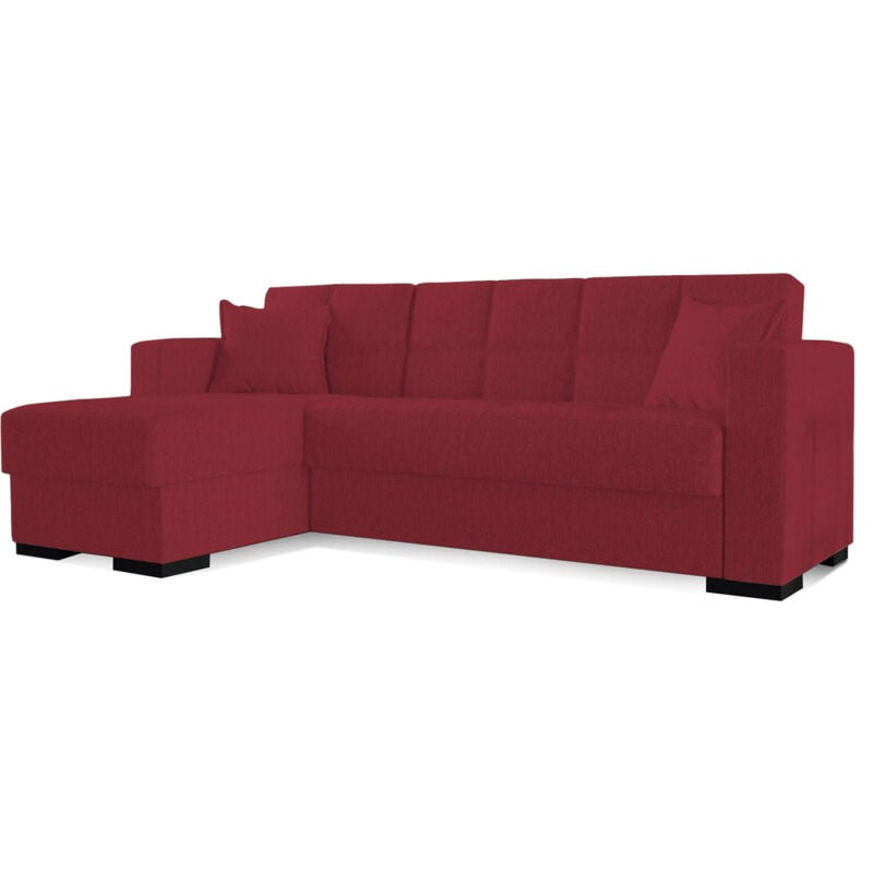 foto del prodotto dmora divano letto con penisola armadillo, divano ad angolo reversibile, sof contenitore da soggiorno con chaise longue e 2 cuscini, 230x150h81