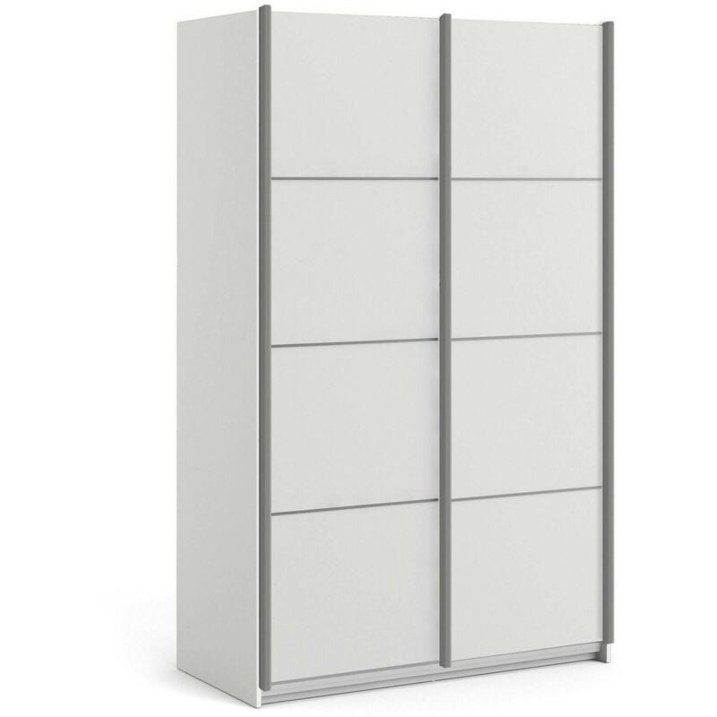 foto del prodotto dmora guardaroba 2 ante nancywake, mobile camera da letto, cabina armadio portabiti, armadio appendiabiti, 122x64 h202 cm, bianco