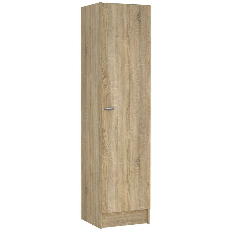 foto del prodotto dmora guardaroba grande airone, mobile camera da letto, cabina armadio portabiti, armadio appendiabiti, 49x47 h200 cm, quercia