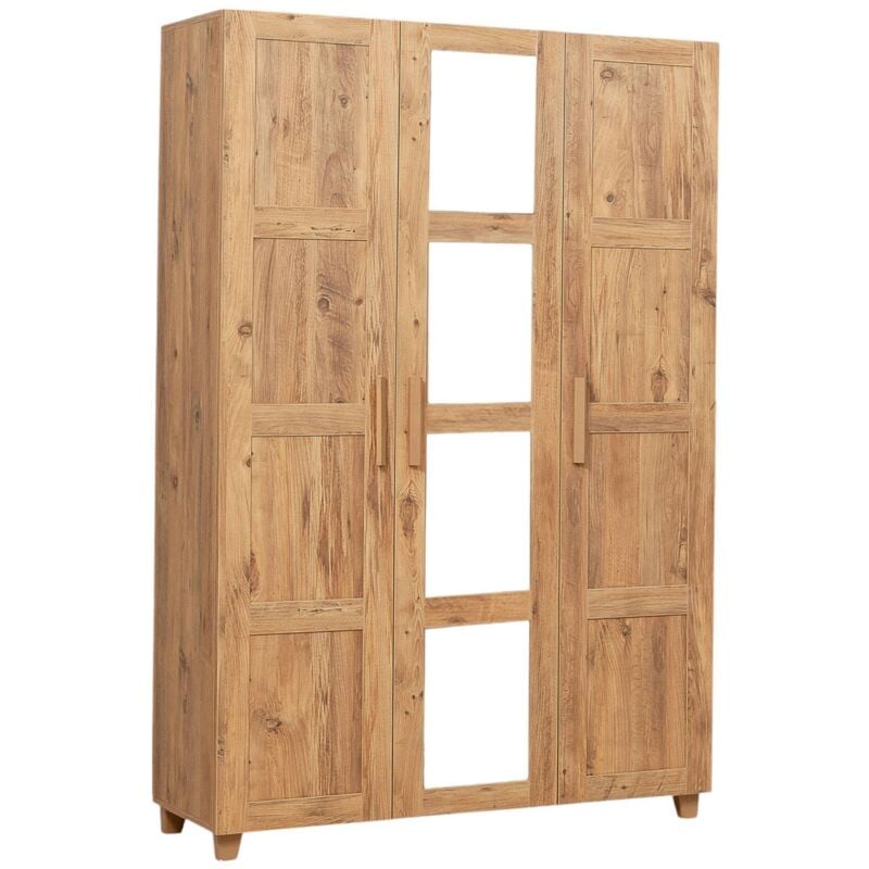 foto del prodotto dmora guardaroba grande ianthe, mobile camera da letto, cabina armadio portabiti, armadio appendiabiti, 120x48 h189 cm, quercia