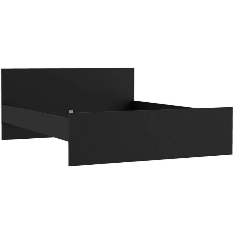 foto del prodotto dmora letto matrimoniale kaitak, sommier per camera da letto, giroletto per stanza, struttura porta materasso, 207x166 h80 cm, nero