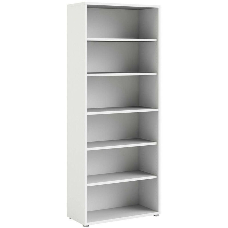 foto del prodotto dmora libreria armon, scaffale da ufficio, mobile portalibri, biblioteca, 89x40 h222 cm, bianco
