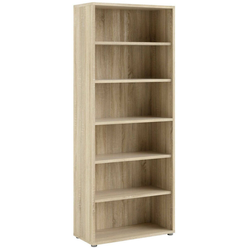 foto del prodotto dmora libreria armon, scaffale da ufficio, mobile portalibri, biblioteca, 89x40 h222 cm, quercia