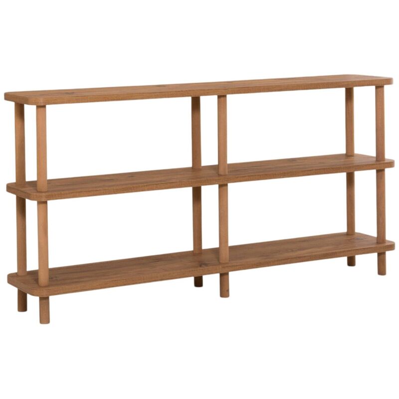 foto del prodotto dmora libreria bona, scaffale da ufficio, mobile portalibri, biblioteca, 150x35 h75 cm, quercia