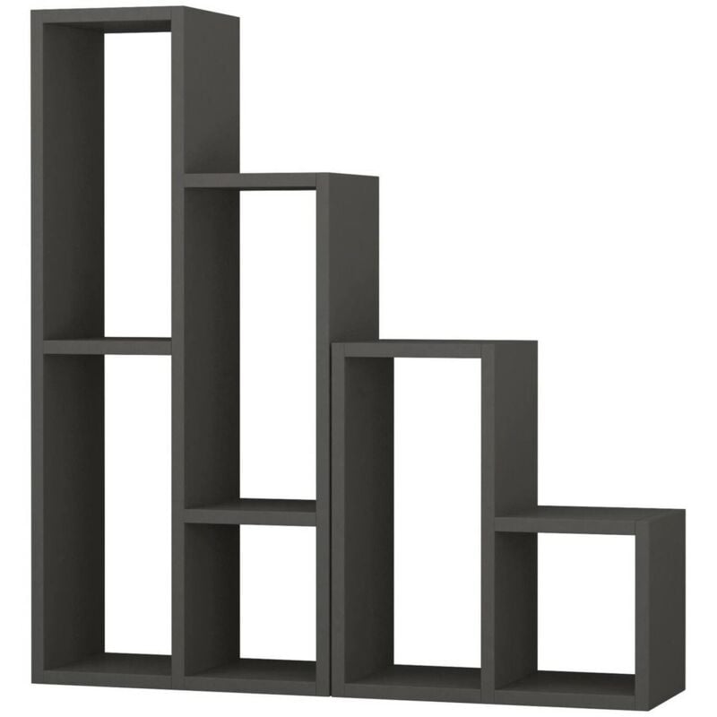 foto del prodotto dmora libreria isang, scaffale da ufficio, mobile portalibri, biblioteca, 42x20 h89 cm, antracite
