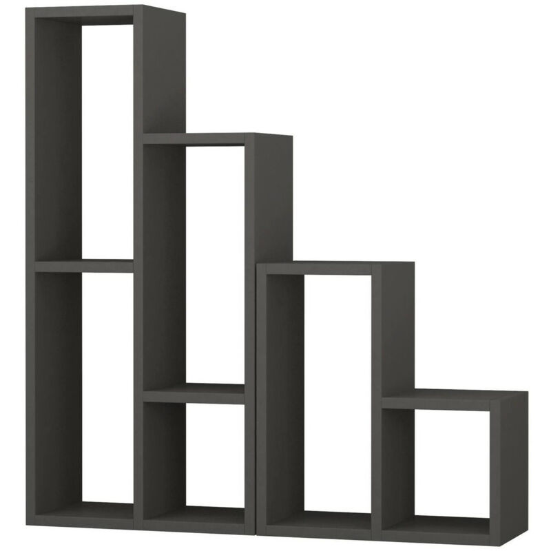 foto del prodotto dmora libreria isang, scaffale da ufficio, mobile portalibri, biblioteca, 42x20 h89 cm, antracite