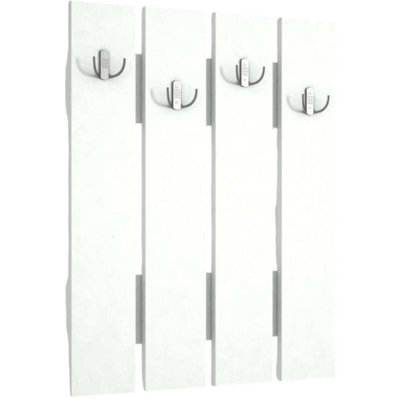 foto del prodotto dmora mobile da ingresso aldebaran, entratina appendiabiti, composizione per atrio, consolle portaoggetti multifunzione, 65x4 h80 cm, bianco
