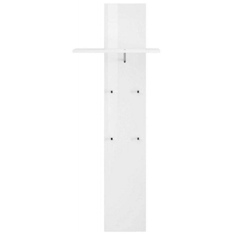 immagine 0 del prodotto dmora mobile da ingresso etesia, entratina moderna multifunzione, armadietto multiuso per atrio, 100 made in italy, cm 50x27h140, bianco lucido