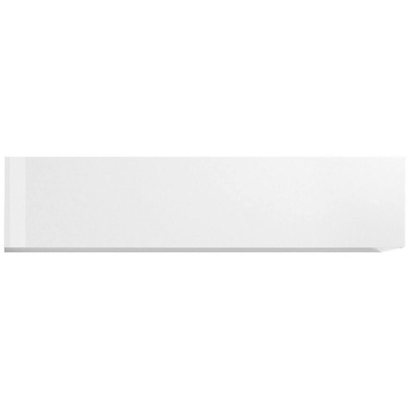 foto del prodotto dmora pensile da parete, made in italy, con anta a ribalta, mobile da soggiorno sospeso, cm 180x30h40, colore bianco lucido, con imballo rinforzato