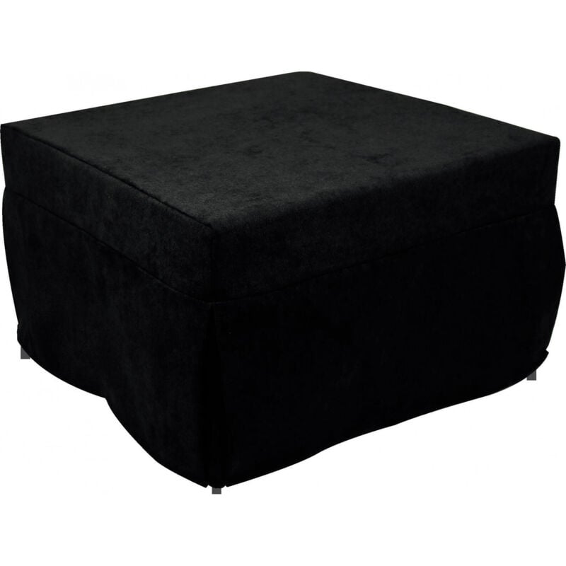 foto del prodotto dmora puof trasformabile in letto singolo, made in italy, letto pieghevole, pouf in tessuto sfoderabile salvaspazio da soggiorno, cm 78x78 195h45,
