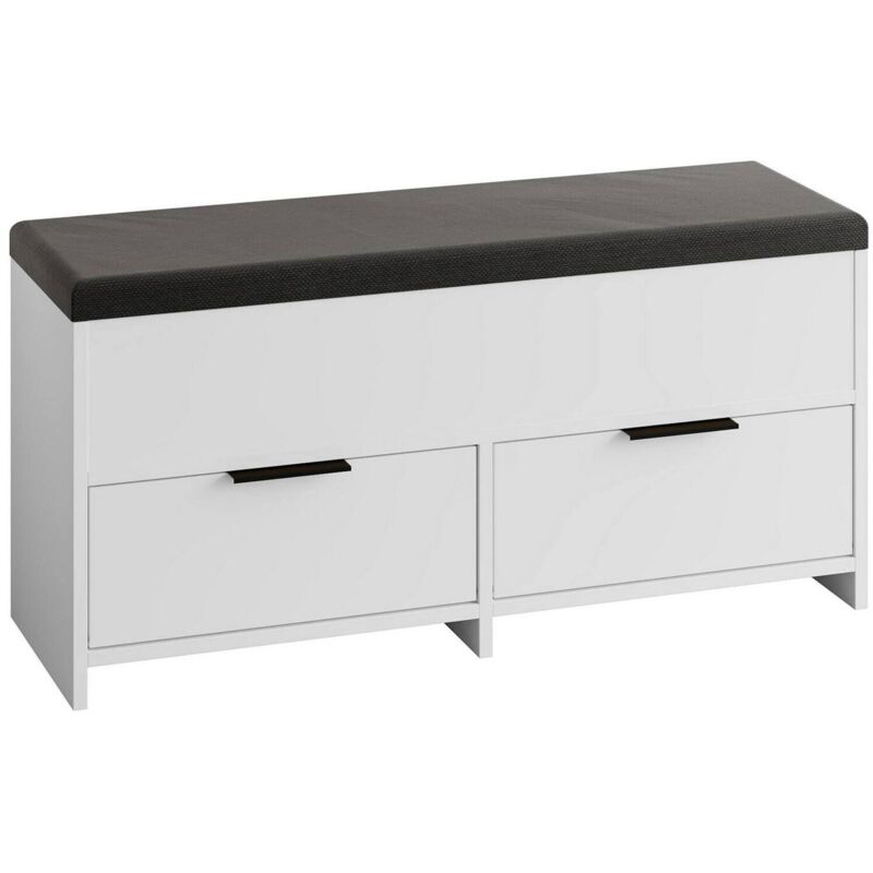 foto del prodotto dmora scarpiera tapah, mobile portascarpe, armadio da ingresso multiuso, mobiletto per calzature, 106x34 h50 cm, bianco
