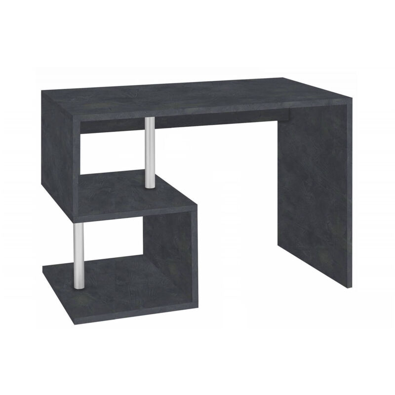 foto del prodotto dmora scrivania acan, scrittoio lineare porta pc, tavolo multiuso per ufficio, scrivania salvaspazio multiposizione, 100 made in italy, cm