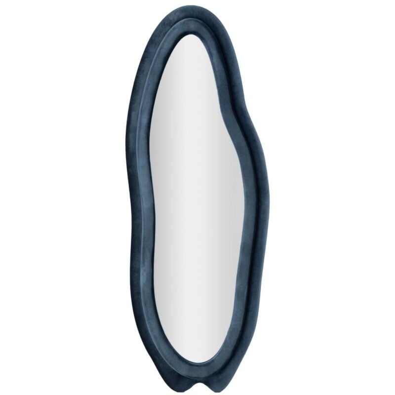 foto del prodotto dmora specchio pardo, specchiera, articolo d arredo a muro, decorazione con specchio, 40x4 h160 cm, blu