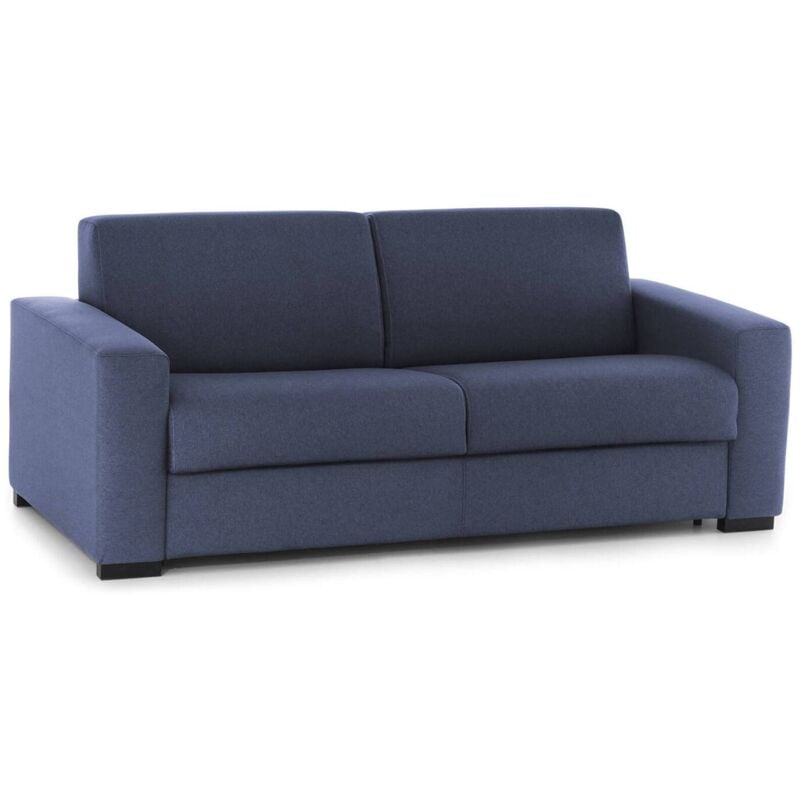 foto del prodotto dmora talamo italia divano letto 2 posti alcatraz, sof soggiorno con apertura girevole, tessuto imbottito, braccioli slim, 100 made in italy,
