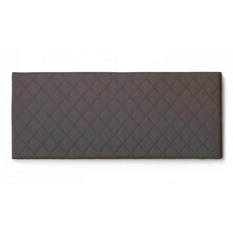 foto del prodotto dmora talamo italia letto matrimoniale cleopatra, testata in ecopelle a muro, 100 made in italy, adatta a letto matrimoniale, cm 170x60, tortora,