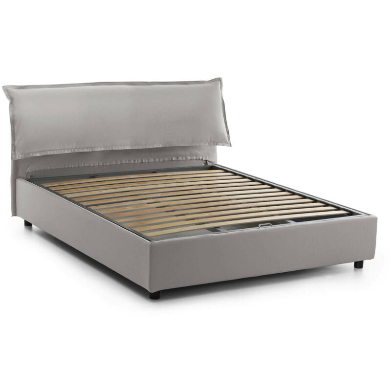 foto del prodotto dmora talamo italia letto matrimoniale cloe, letto contenitore sfoderabile con testiera e giroletto contenitore imbottiti, 100 made in italy,