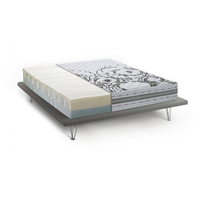 foto del prodotto dmora talamo italia materasso matrimoniale incoronata, materasso in memory foam e waterfoam, 100 made in italy, anti acaro e anallergico, cm