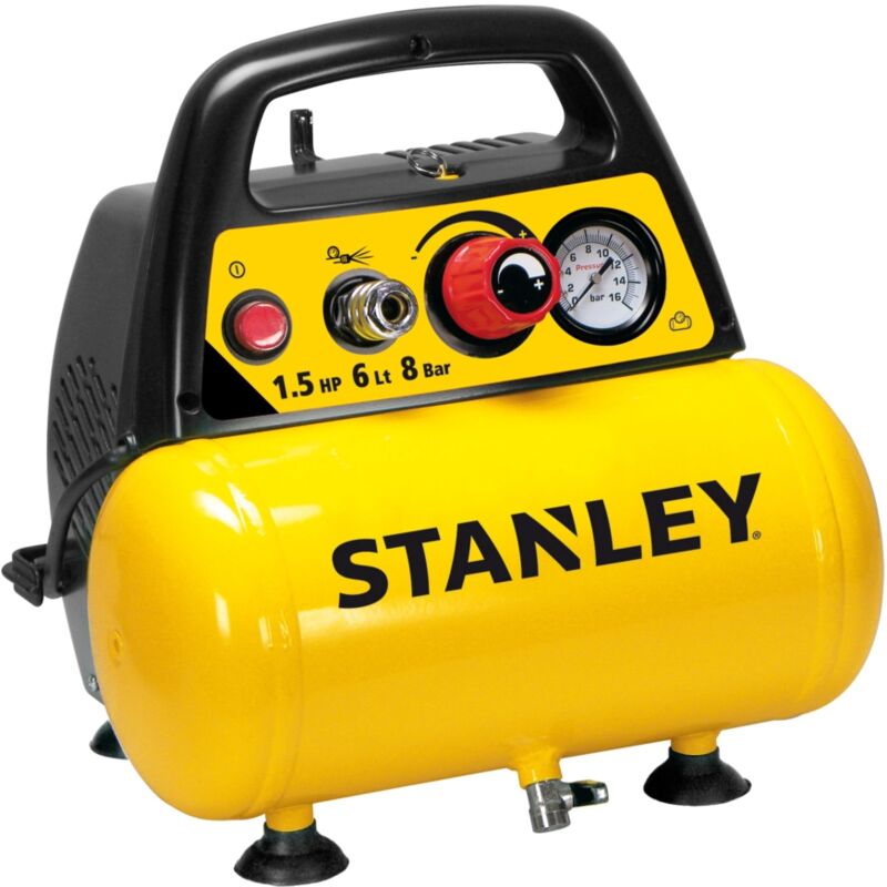 foto del prodotto dn 200 8 6 compressore aria portatile 6 lt stanley
