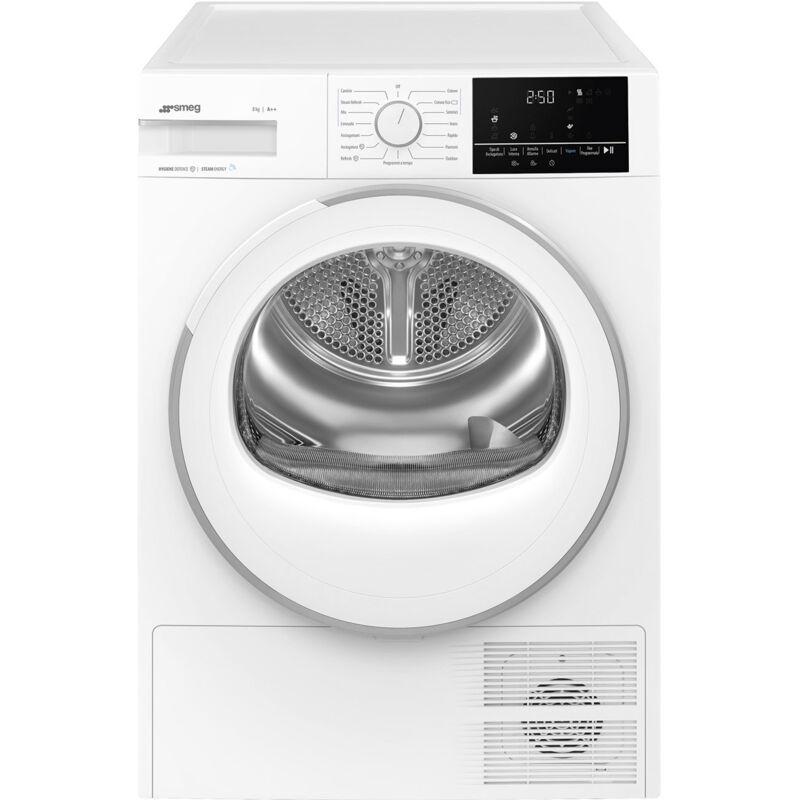 foto del prodotto dn82se asciugatrice libera installazione caricamento frontale 8 kg classe a bianco smeg
