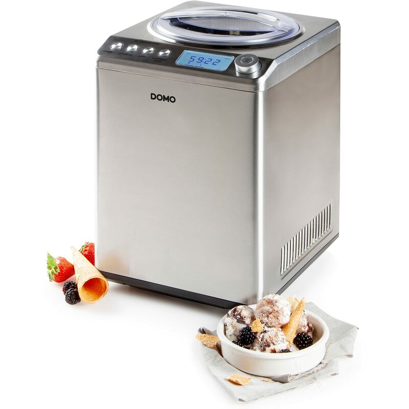foto del prodotto do9232i gelatiera in acciaio inox 18 8, 2,5 litri, multicolore domo