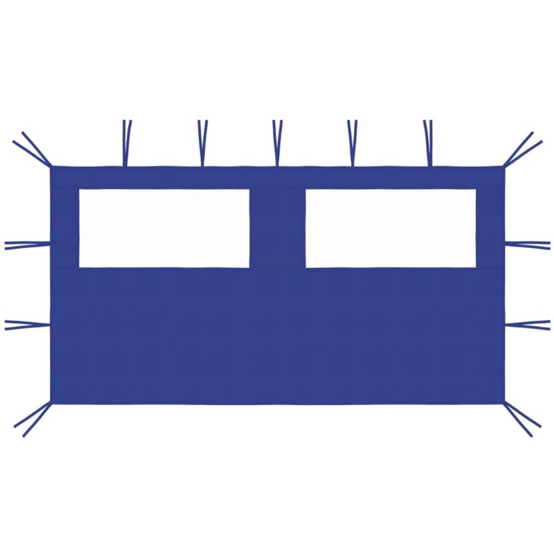 foto del prodotto doc et furniture limited parete con finestre per gazebo 4x2 m blu