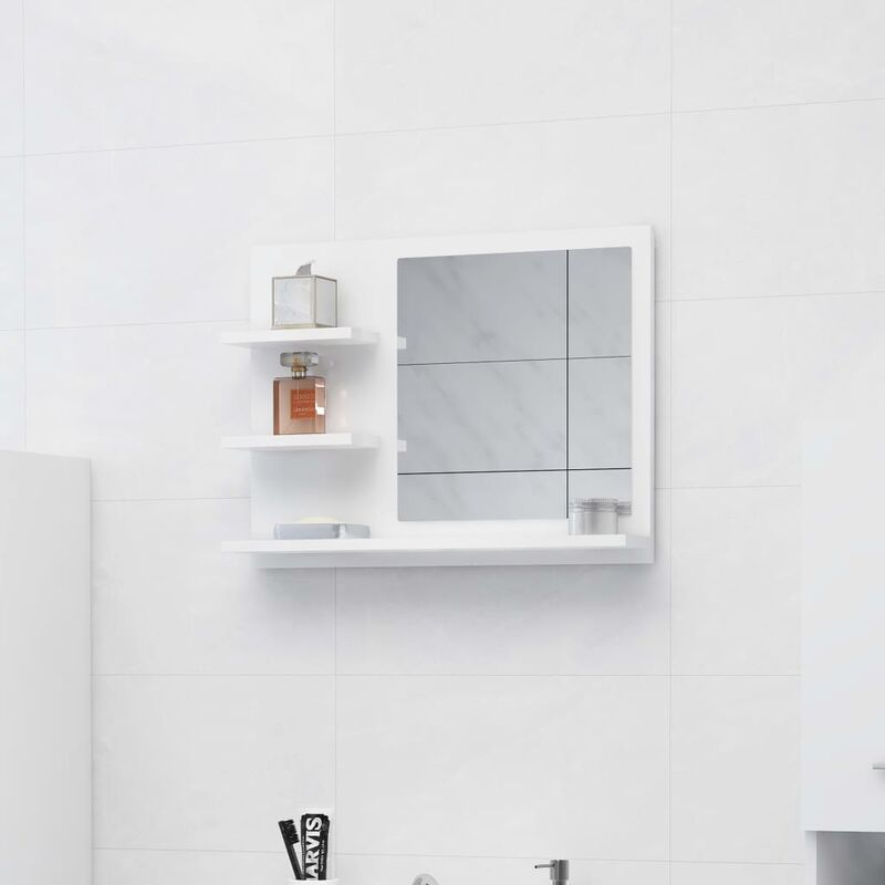 foto del prodotto doc et furniture limited specchio da bagno bianco lucido 60x10,5x45 cm