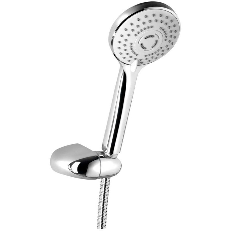 foto del prodotto docce set doccia 100, 2 getti, supporto girevole, cromo 11454 aqualine