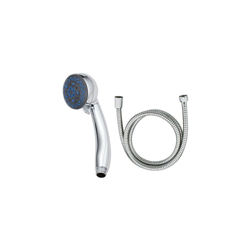 foto del prodotto doccetta 3 getti geranio effe abs cromato 1 2m mm 74 supporto e cordella