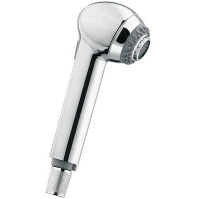 foto del prodotto doccetta cucina 2 getti kappa-gom cromata con valvola di non ritorno con ugelli in gomma per cucina lavello - bossini