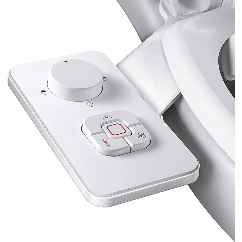 foto del prodotto doccetta per bidet non elettrica con due ugelli a scomparsa autopulenti pulizia anteriore e posteriore pulsante regolabile per acqua fredda