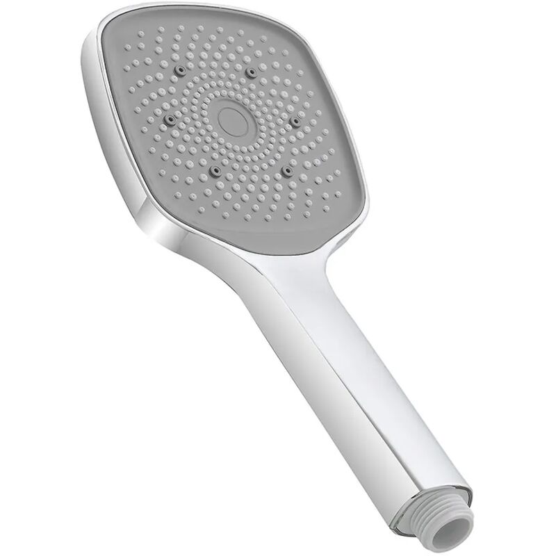 foto del prodotto doccetta quadrata h 25 cm monogetto in abs cromato lucido