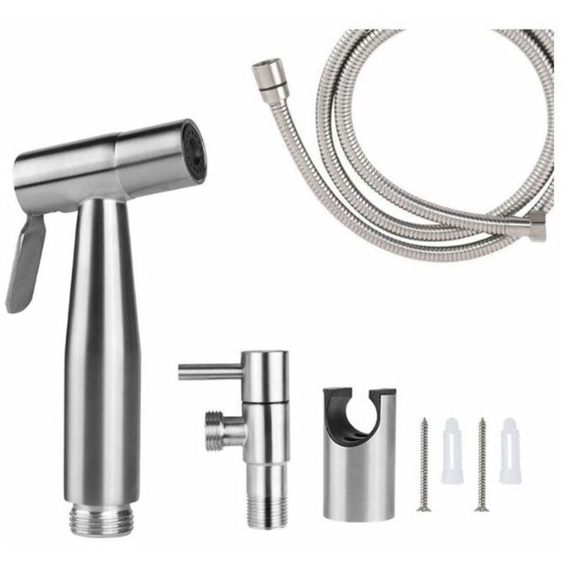 foto del prodotto doccetta wc doccetta doccetta bidet 150 cm, spazzolato