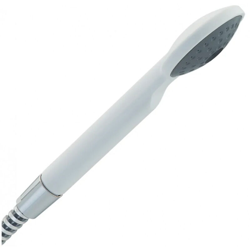 foto del prodotto doccia a mano colibri bianco pvc, 1 getto, diametro 70mm