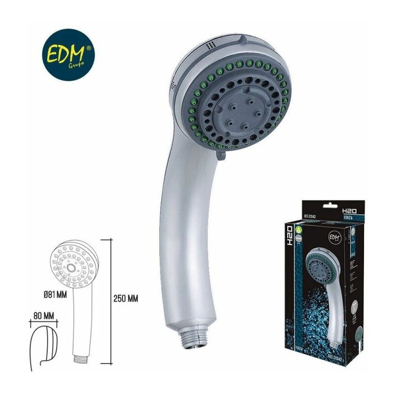 foto del prodotto doccia classica con anticalcare. 5 funzioni. colore cromato. edm