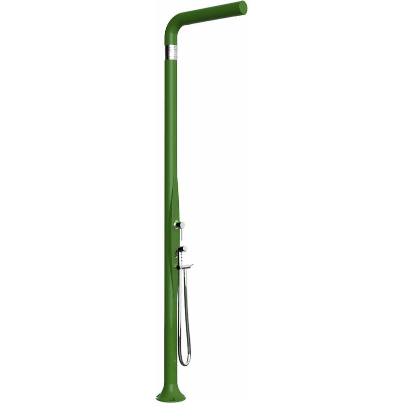 foto del prodotto doccia da esterno giardino miscelatore e doccetta mobile arkema funny yang verde chiaro