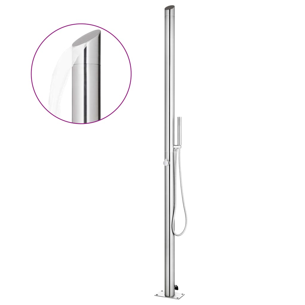 foto del prodotto doccia da giardino 220 cm in acciaio inossidabile cod mxl 50061