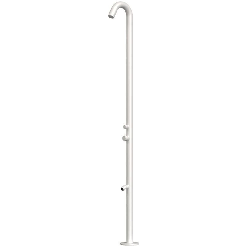 foto del prodotto doccia esterna in acciaio inox nautico cm 228,9x18x25 sined doccia quartu bianca