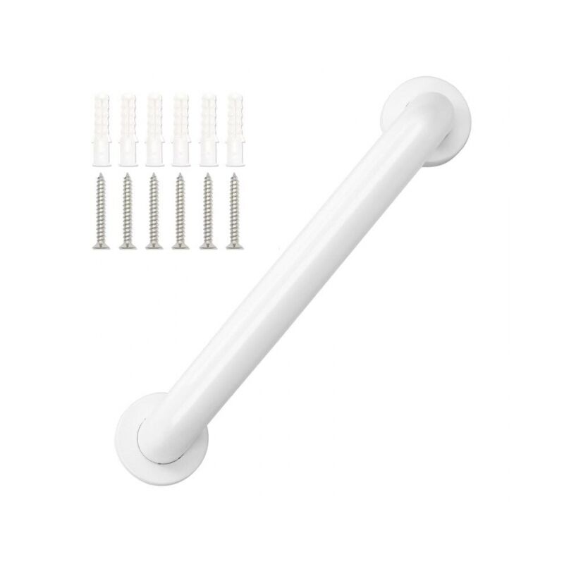 foto del prodotto doccia in acciaio bianco 30 cm maniglione doccia per anziani braccioli per vasca da bagno