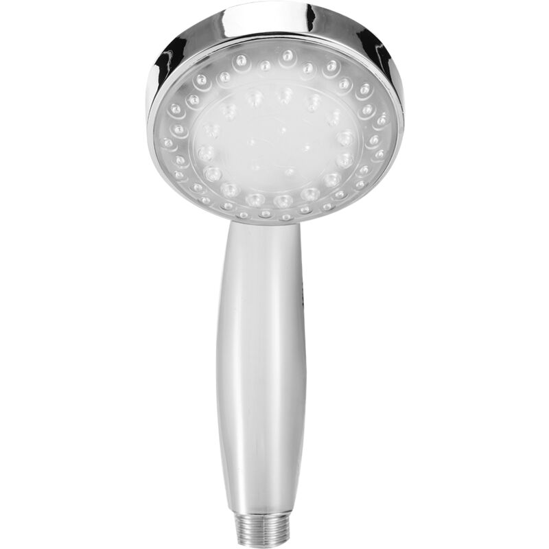 foto del prodotto doccia portatile a led colorata con controllo della temperatura, spruzzatore per doccia portatile per bagno di casa